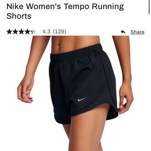 Nike tempo shorts